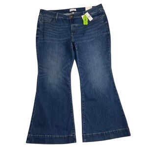 NWT Lane Bryant Jeans Flare Signature Fit Flex Magic Waist 22 Short Petite